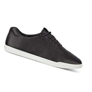 Ecco Simpil Tie Sneakers Dam Svarta | SE 230JPQ